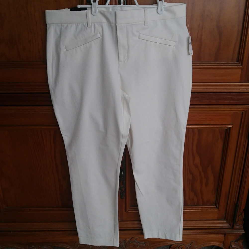 Gap Signature Skinny Ankle Off-White Pants